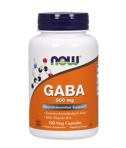 NOW GABA + B-6 / 500mg. / 100 Caps.