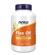 NOW Flax Oil 1000mg. / 120 Veggie Softgels