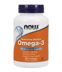 NOW Omega 3 Fish Oil 1000 mg / 200 Softgels