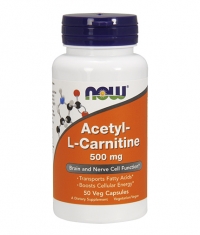NOW Acetyl L-Carnitine 500mg. / 50 VCaps.
