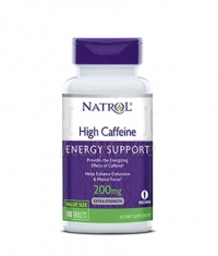 NATROL High Caffeine 200 mg. / 100 Tabs.