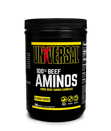 UNIVERSAL 100% Beef Aminos 200 Tabs.