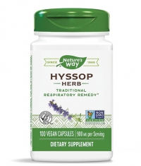 NATURES WAY Hyssop Herb / 100 Caps