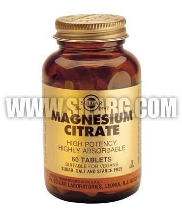 SOLGAR Magnesium Citrate 60 Tabs.