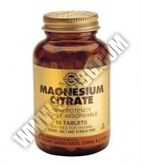 SOLGAR Magnesium Citrate 60 Tabs.