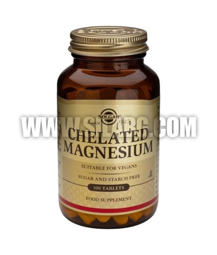 SOLGAR Chelated Magnesium 100 Tabs.