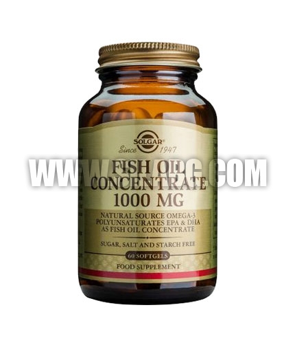 SOLGAR Fish Oil Concentrate 1000 mg. / 60 Soft.
