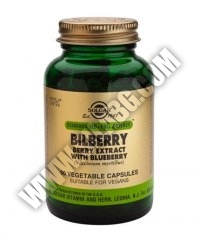 SOLGAR Bilberry Berry Extract with Blueberry, S.F.P. 60 Caps.