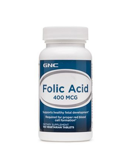 GNC Folic Acid 400 mcg. / 100 Tabs.