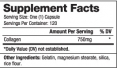 Collagen 750 mg / 120 Caps