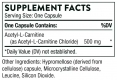 L-Carnitine 500 mg / 60 Caps