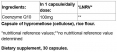 Coenzyme Q10 100 mg / 30 Caps
