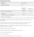 L-Cysteine 500 mg / 90 Vcaps